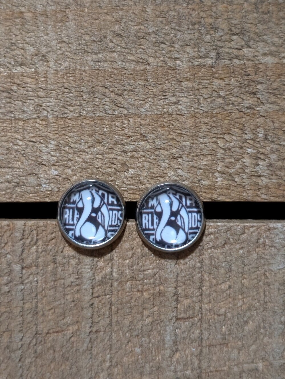 ❤️ Motorcycle Handmade Stud Earrings